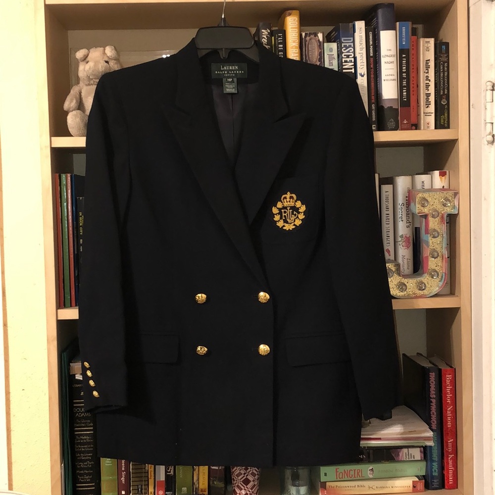 Ralph Lauren Double Breasted Blazer with Crest